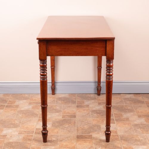 19THC MAHOGANY TWO DRAWER SIDE TABLE - ADDITIONAL PHOTO 5