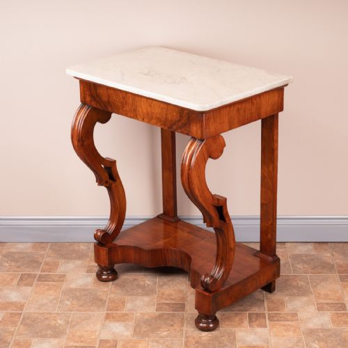 19thc french walnut console table - CATEGORY: ANTIQUE TABLES - DATED 19TH CENTURY
