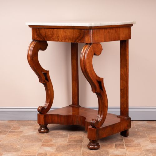 19THC FRENCH WALNUT CONSOLE TABLE - ADDITIONAL PHOTO 6