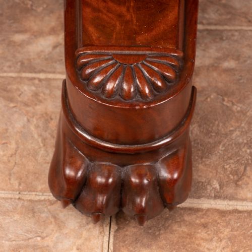 19THC FRENCH MAHOGANY GUERIDON MARBLE TOPPED TABLE - ADDITIONAL PHOTO 8