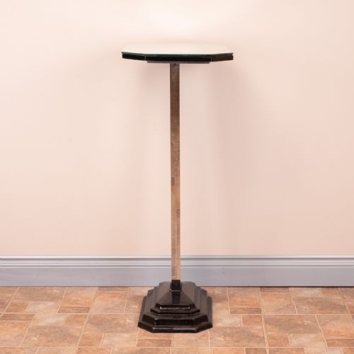 ART DECO OCCASIONAL TABLE WITH MIRRORED TOP - ADDITIONAL PHOTO 4