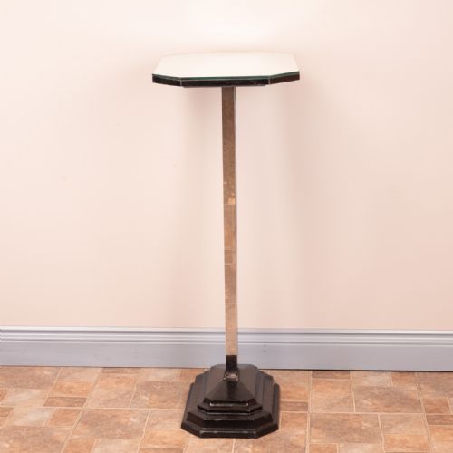 ART DECO OCCASIONAL TABLE WITH MIRRORED TOP - ADDITIONAL PHOTO 9