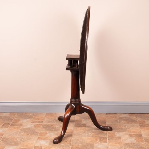 GEORGIAN MAHOGANY BIRD CAGE TIP TABLE - ADDITIONAL PHOTO 3