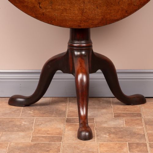 GEORGIAN MAHOGANY BIRD CAGE TIP TABLE - ADDITIONAL PHOTO 9