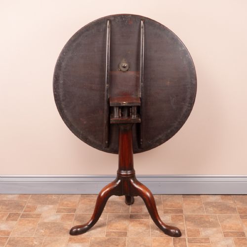 GEORGIAN MAHOGANY BIRD CAGE TIP TABLE - ADDITIONAL PHOTO 13