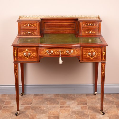 GOOD QUALITY INLAID ROSEWOOD BONHEUR DU JOUR