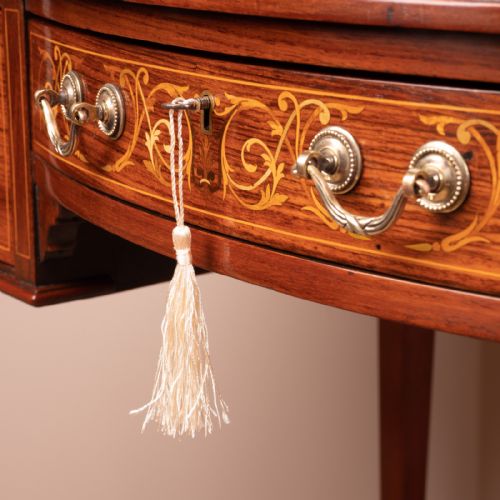 GOOD QUALITY INLAID ROSEWOOD BONHEUR DU JOUR - ADDITIONAL PHOTO 13