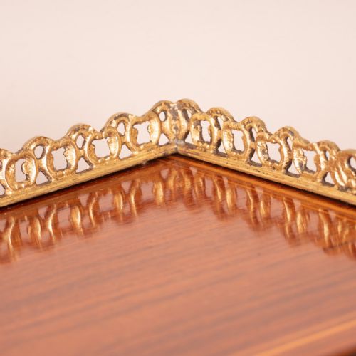 GOOD QUALITY INLAID ROSEWOOD BONHEUR DU JOUR - ADDITIONAL PHOTO 14