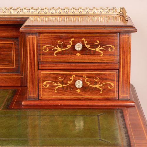 GOOD QUALITY INLAID ROSEWOOD BONHEUR DU JOUR - ADDITIONAL PHOTO 16