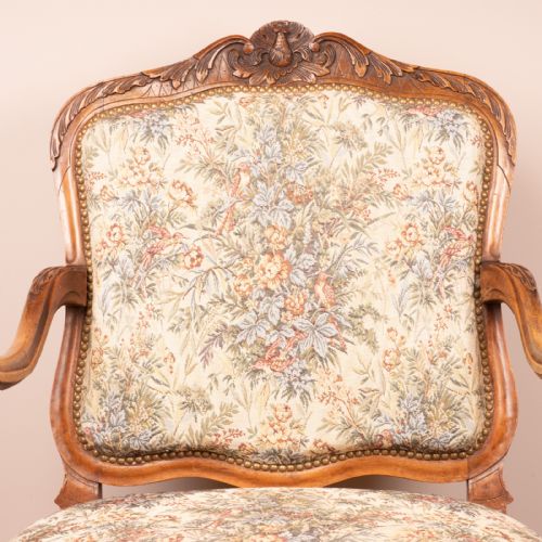 19THC PAIR OF FRENCH WALNUT FAUTEUILSARMCHAIRS - ADDITIONAL PHOTO 6