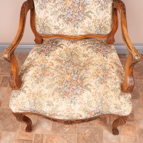 19THC PAIR OF FRENCH WALNUT FAUTEUILSARMCHAIRS - ADDITIONAL PHOTO 7