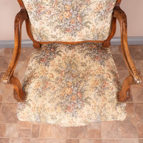 19THC PAIR OF FRENCH WALNUT FAUTEUILSARMCHAIRS - ADDITIONAL PHOTO 8