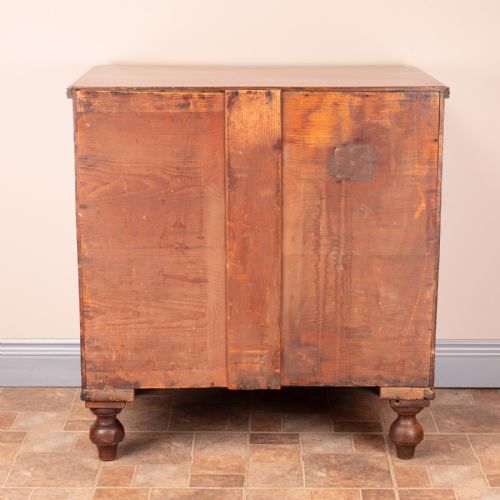 SMALL 19THC MAHOGANY CHEST OF DRAWERS - ADDITIONAL PHOTO 9