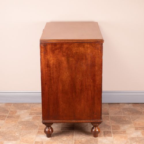 SMALL 19THC MAHOGANY CHEST OF DRAWERS - ADDITIONAL PHOTO 13