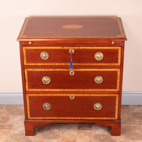small edwardian inlaid mahogany chest of drawers - CATEGORY: ANTIQUE CHEST OF DRAWERS - DATED EDWARDIAN