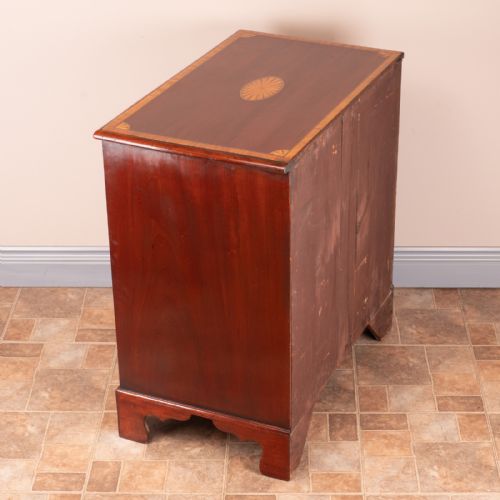 SMALL EDWARDIAN INLAID MAHOGANY CHEST OF DRAWERS - ADDITIONAL PHOTO 10