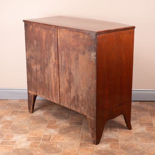 19THC MAHOGANY BOW FRONTED CHEST OF DRAWERS - ADDITIONAL PHOTO 13