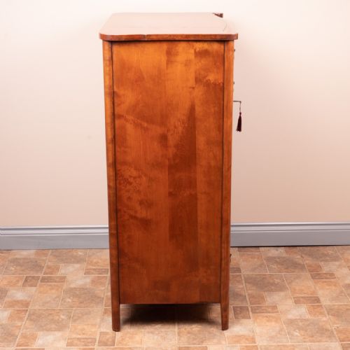 TALL SATIN BIRCH CHEST OF DRAWERS - ADDITIONAL PHOTO 4