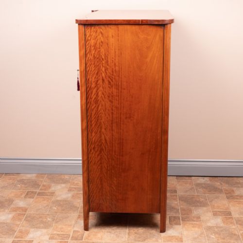 TALL SATIN BIRCH CHEST OF DRAWERS - ADDITIONAL PHOTO 5