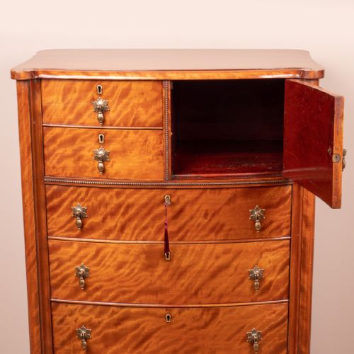 TALL SATIN BIRCH CHEST OF DRAWERS - ADDITIONAL PHOTO 10