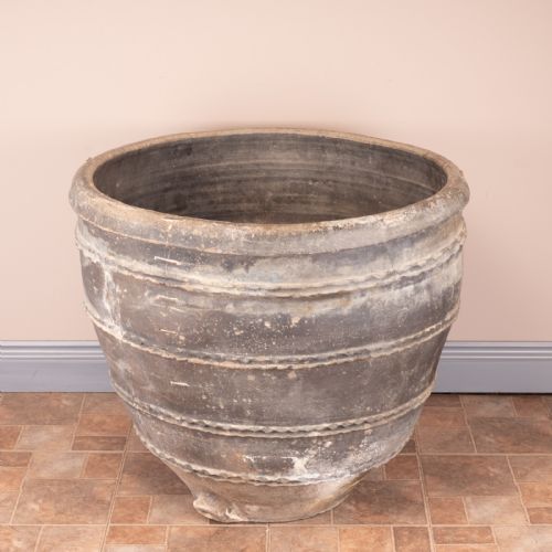large 19thc catalan terracotta cosi pot - CATEGORY: ANTIQUE MISCELLANEOUS - DATED 19TH CENTURY