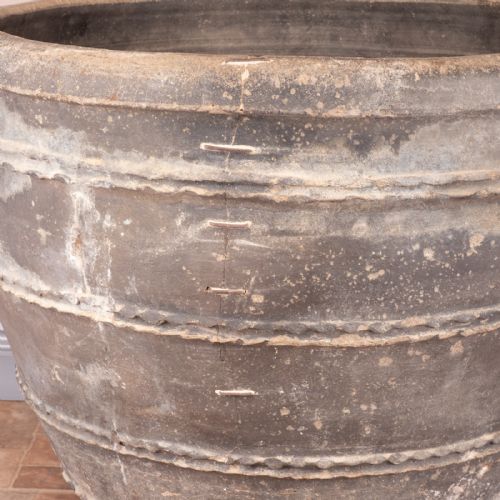 LARGE 19THC CATALAN TERRACOTTA COSI POT - ADDITIONAL PHOTO 3