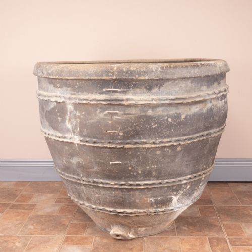 LARGE 19THC CATALAN TERRACOTTA COSI POT - ADDITIONAL PHOTO 6