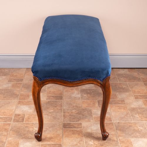 LARGE FRENCH WALNUT DUET STOOL - ADDITIONAL PHOTO 5