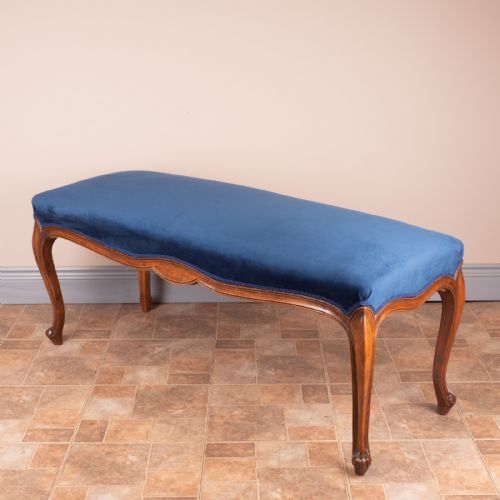 LARGE FRENCH WALNUT DUET STOOL - ADDITIONAL PHOTO 6