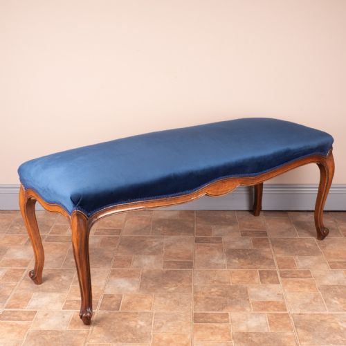 LARGE FRENCH WALNUT DUET STOOL - ADDITIONAL PHOTO 8