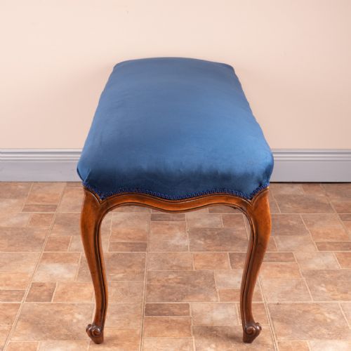 LARGE FRENCH WALNUT DUET STOOL - ADDITIONAL PHOTO 9