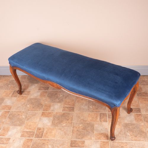 LARGE FRENCH WALNUT DUET STOOL - ADDITIONAL PHOTO 13