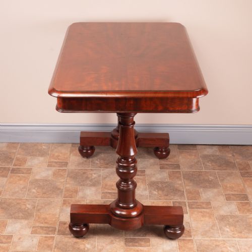 19THC GOOD QUALITY MAHOGANY TWO DRAWER LIBRARY WRITING TABLE - ADDITIONAL PHOTO 14