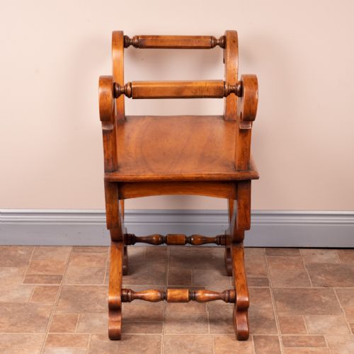 PAIR OF FRENCH FRUITWOOD HALL BENCHES - ADDITIONAL PHOTO 10