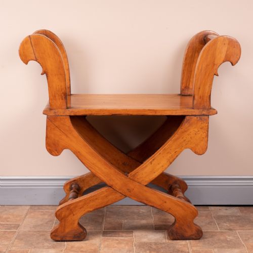 PAIR OF FRENCH FRUITWOOD HALL BENCHES - ADDITIONAL PHOTO 12