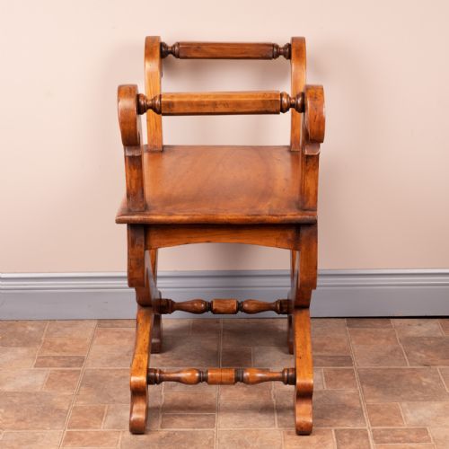 PAIR OF FRENCH FRUITWOOD HALL BENCHES - ADDITIONAL PHOTO 14