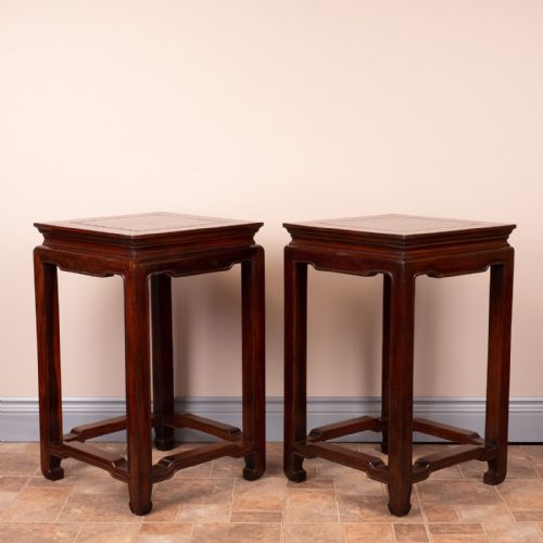 ELEGANT PAIR OF CHINESE TABLE STANDS - ADDITIONAL PHOTO 2