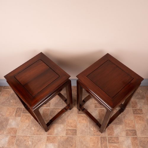 ELEGANT PAIR OF CHINESE TABLE STANDS - ADDITIONAL PHOTO 4