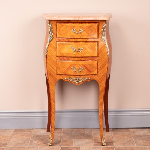 PAIR OF FRENCH TULIPWOOD BEDSIDES - ADDITIONAL PHOTO 10
