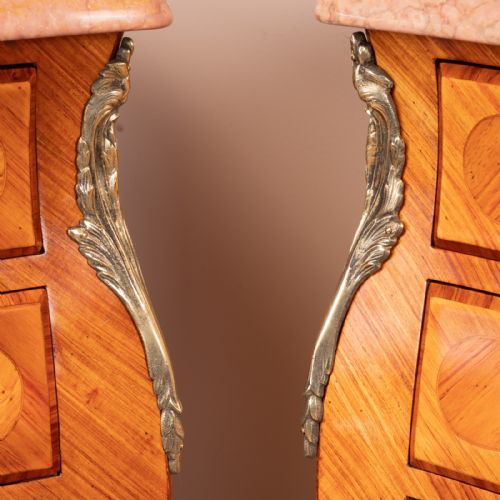 PAIR OF FRENCH TULIPWOOD BEDSIDES - ADDITIONAL PHOTO 12