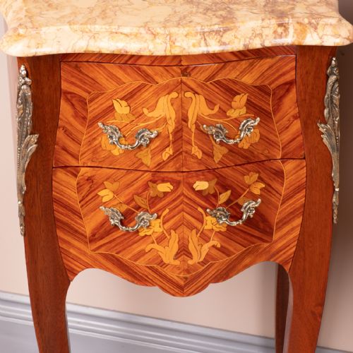 PAIR OF FRENCH MARQUETRY BEDSIDES - ADDITIONAL PHOTO 8