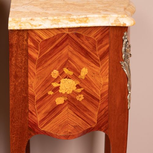 PAIR OF FRENCH MARQUETRY BEDSIDES - ADDITIONAL PHOTO 9