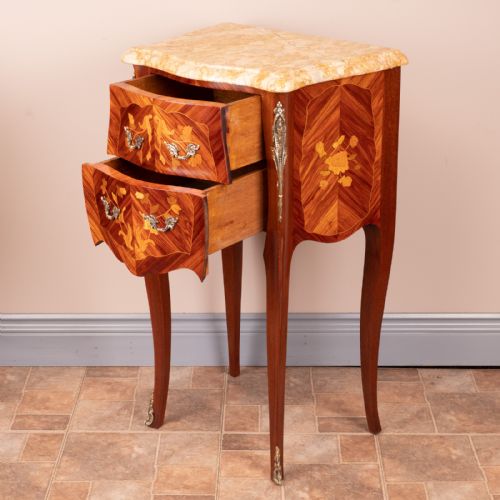 PAIR OF FRENCH MARQUETRY BEDSIDES - ADDITIONAL PHOTO 16