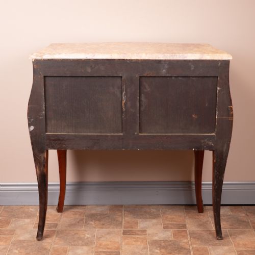 FRENCH MARQUETRY BOMBE COMMODE CHEST OF DRAWERS - ADDITIONAL PHOTO 20