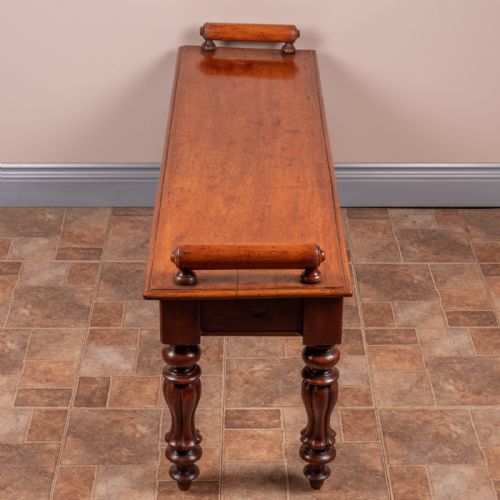 19THC MAHOGANY HALL BENCH - ADDITIONAL PHOTO 10