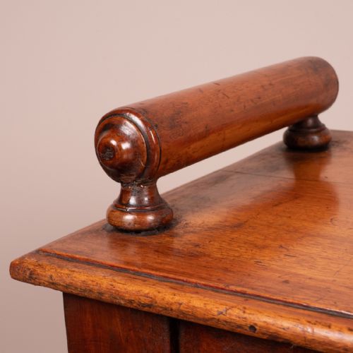 19THC MAHOGANY HALL BENCH - ADDITIONAL PHOTO 11