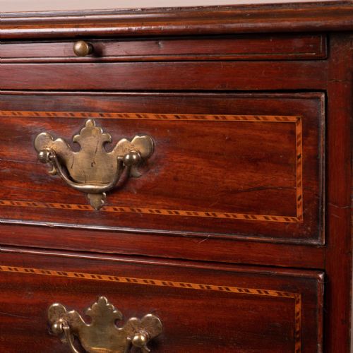 SMALL GEORGIAN MAHOGANY INLAID CHEST OF DRAWERS - ADDITIONAL PHOTO 15
