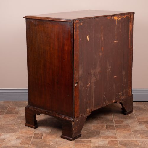 SMALL GEORGIAN MAHOGANY INLAID CHEST OF DRAWERS - ADDITIONAL PHOTO 19