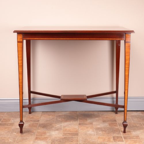 GOOD QUALITY EDWARDIAN INLAID MAHOGANY OCCASIONAL TABLE - ADDITIONAL PHOTO 2