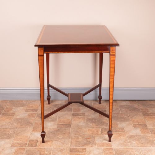 GOOD QUALITY EDWARDIAN INLAID MAHOGANY OCCASIONAL TABLE - ADDITIONAL PHOTO 6